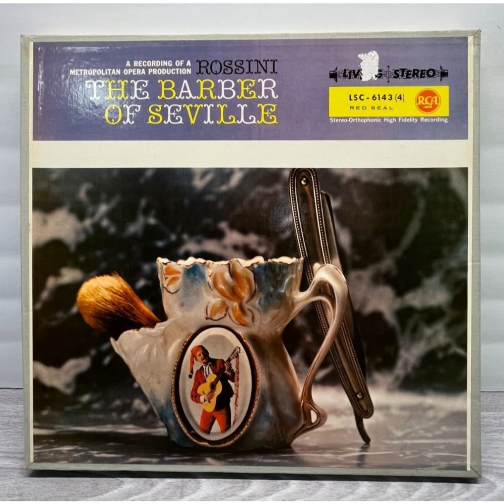 Rossini The Barber of Seville 4LP Box Set RCA LSC-6143 Classical Comic Opera